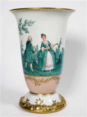 Vase, Porzellanfabrik Carl Thieme, Potschappel 20. Jahrhundert - Klenoty, umění a starožitnosti