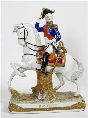 Napoleonischer General Davoust zu Pferd, Scheibe-Alsbach, Thüringen 20. Jahrhundert - Schmuck, Kunst & Antiquitäten