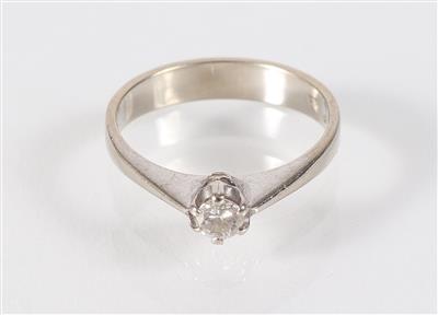 Solitärring ca.0,17 ct - Jewellery, antiques and art