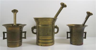 Mörser mit Pistill, datiert 1758 - Schmuck, Kunst & Antiquitäten