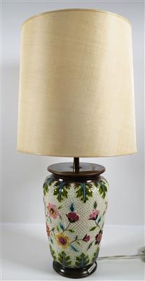 Tischlampe unter Verwendung einer Zsolnay-Vase, Ende 19./20. Jahrhundert - Schmuck, Kunst & Antiquitäten
