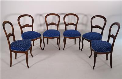 Satz von sechs Biedermeier-Sesseln - Schmuck, Kunst & Antiquitäten