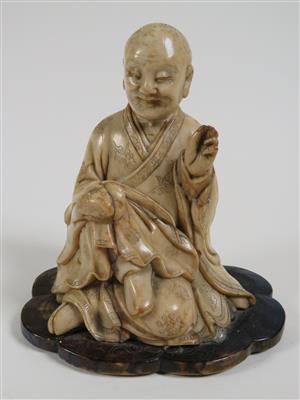 Sitzender Luohan, China, Qing-Dynastie - Schmuck, Kunst & Antiquitäten
