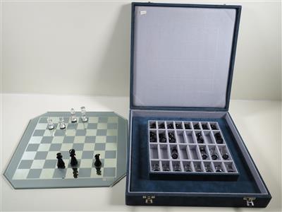 Swarovski-Schachspiel Silver Crystal - Schmuck, Kunst & Antiquitäten