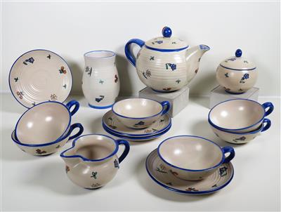 Teeservice, Gmundner Keramik,1940er-Jahre - Schmuck, Kunst & Antiquitäten