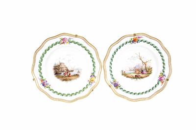 Zwei Teller, Meissen, 19. Jahrhundert - Schmuck, Kunst & Antiquitäten