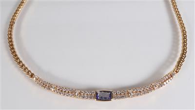 Brillantcollier zus. ca. 2,40 ct - Jewellery, antiques and art