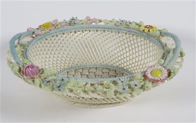 Ovale Korbschale, Belleek Pottery, Irland - Gioielli, arte e antiquariato