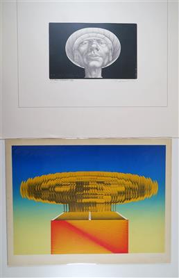 Rudolf Hausner * (Wien 1914 - 1995) Zwei beschädigte Grafiken: - Schmuck, Kunst und Antiquitäten