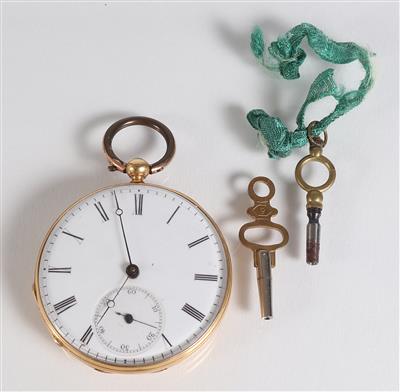 Taschenuhr mit Schlüsselaufzug - Schmuck, Kunst und Antiquitäten