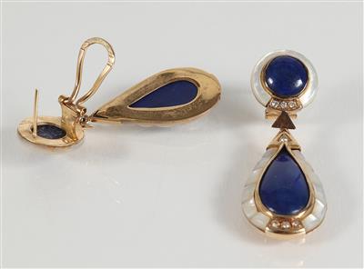 2 Brillant- Ohrsteckclipsgehänge - Jewellery, antiques and art