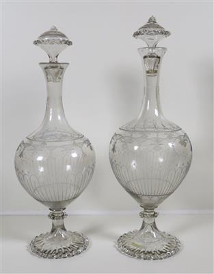 Zwei klassizistische Vasen/Karaffen, 19. Jahrhundert - Schmuck, Kunst & Antiquitäten