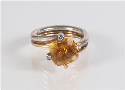 Brillant Citrin Ring - Jewellery, antiques and art