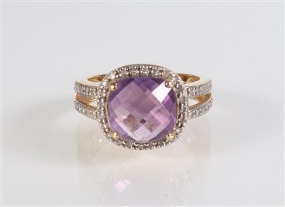 Diamant Amethyst Ring - Jewellery, antiques and art