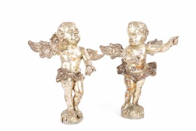 Paar geflügelte Engel, Süddeutsch um 1800 - Jewellery, antiques and art