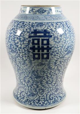 Großer blau-weißer Ingwertopf, China - Klenoty, umění a starožitnosti