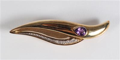 Brillant Amethyst Damennadel - Gioielli, arte e antiquariato