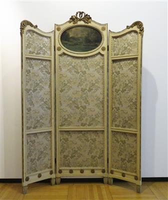 Neoklassizistischer Paravant,4. Viertel 19. Jahrhundert - Schmuck, Kunst & Antiquitäten