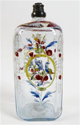 Branntweinflasche, Alpenländisch, um 1800 - Klenoty, umění a starožitnosti