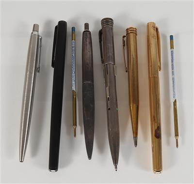 Sechs verschiedene Kugelschreiber - Schmuck, Kunst & Antiquitäten