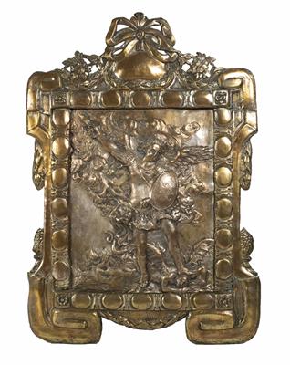 Barockes Metallrelief, Österreichisch, 2. Hälfte 18. Jahrhundert - Klenoty, umění a starožitnosti