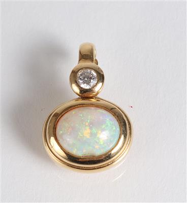 Brillant Opal Anhänger - Schmuck, Kunst & Antiquitäten