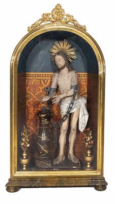 Christus an der Geißelsäule, Alpenländisch, um 1800 - Klenoty, umění a starožitnosti