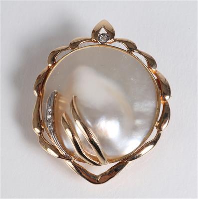 Diamantbrosche - Jewellery, antiques and art