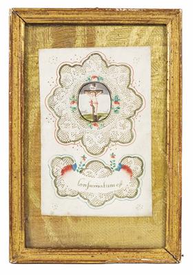 Spitzenbild, Alpenländisch, 2. Hälfte 18. Jahrhundert - Jewellery, antiques and art