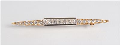 Brillant Diamantbrosche zus. ca. 2 ct - Jewellery, antiques and art