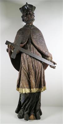 Heiliger Nepomuk, wohl 18. Jahrhundert - Schmuck, Kunst und Antiquitäten