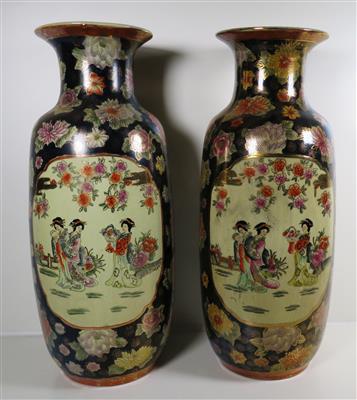 Paar Bodenvasen, China, 20. Jahrhundert - Schmuck, Kunst und Antiquitäten