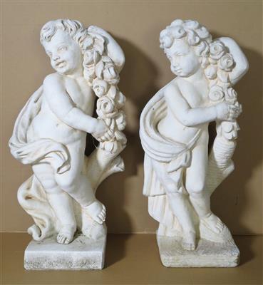 Paar Gartenfiguren, 20. Jahrhundert - Schmuck, Kunst & Antiquitäten