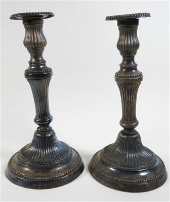Paar klassizistische Kerzenleuchter, wohl Italien, 19. Jahrhundert - Schmuck, Kunst & Antiquitäten