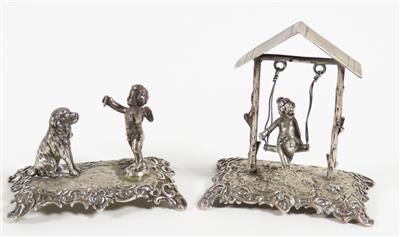 Paar Miniaturskulpturen im Rokokostil um 1900 - Klenoty, umění a starožitnosti