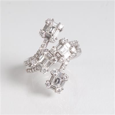 Brillant Diamantdamenring zus. ca. 2,55 ct - Gioielli, arte e antiquariato