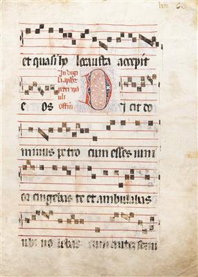 Antiphonar der römischen Messlithurgie, 14. Jahrhundert - Gioielli, arte e antiquariato
