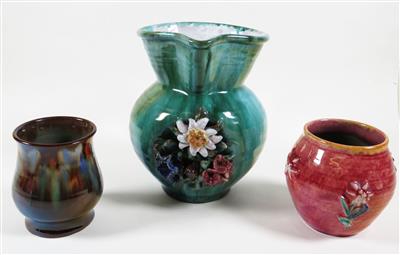 1 Krug, 2 Vasen, Radstädter Kunstkeramik - Schmuck, Kunst & Antiquitäten