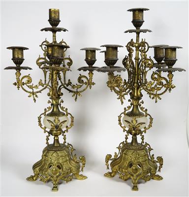 Paar neoklassizistische Kandelaber, Ende 19. Jahrhundert - Schmuck, Kunst & Antiquitäten