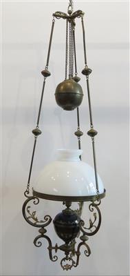 Deckenlampe, ehemals Petroleumlampe, später 19. Jahrhundert - Jewellery, antiques and art