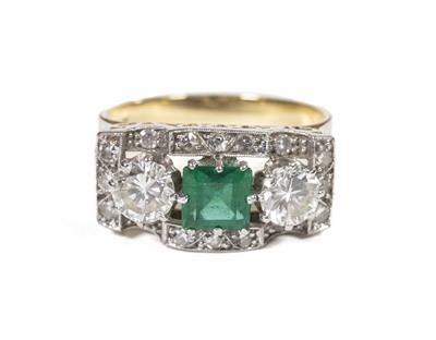 Brillant-Diamantdamenring zus. ca. 1,30 ct - Jewellery, antiques and art