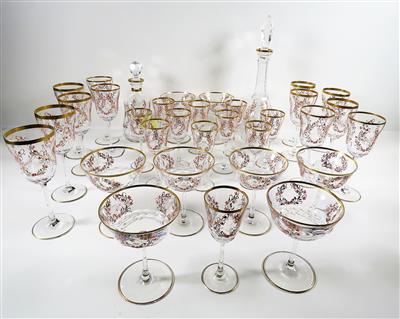 Trinkservice, Franz Kaspar KG Kristallglaswerk, Neckarzimmern, Deutschland, 2. Hälfte 20. Jahrhundert - Jewellery, antiques and art