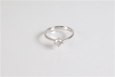Solitärring 0,34 ct - Jewellery, antiques and art