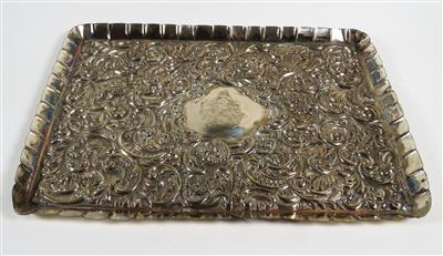 Tablett im Neorokoko-Stil, wohl Italien, Ende 19. Jahrhundert - Jewellery, antiques and art