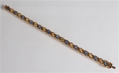 Saphirarmkette ca. 13 ct - Jewellery, antiques and art