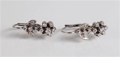 Brillant-Diamantohrgehänge - Jewellery, antiques and art