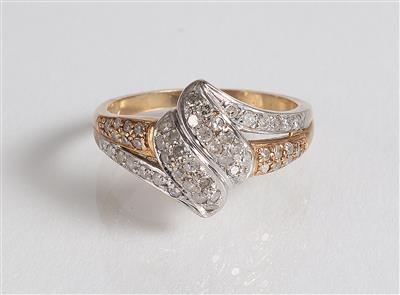 Diamantdamenring zus. ca. 0,45 ct - Jewellery, antiques and art