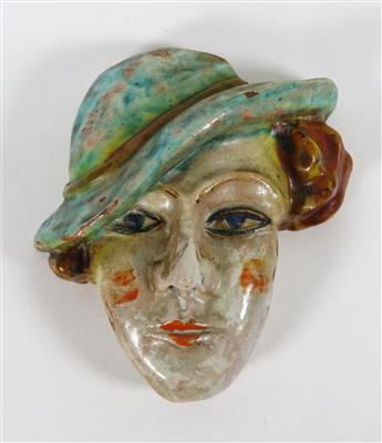 Frauenkopf-Wandmaske, D. Sallmutter, 1922 - Schmuck, Kunst & Antiquitäten