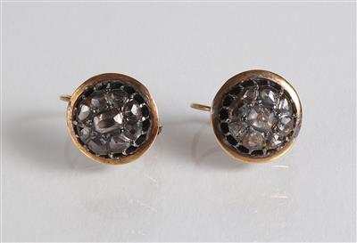 2 Diamantrautenohrringe - Jewellery, antiques and art
