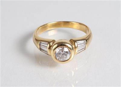Brillant Diamantdamenring zus. ca. 0,95 ct - Jewellery, antiques and art